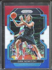 2021-22 Panini Prizm - Red White and Blue Prizm Dirk Nowitzki #289 - Mavericks