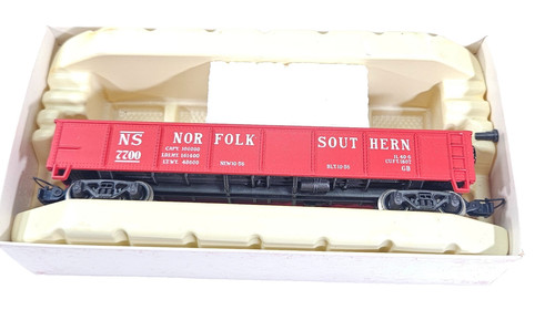 Rivarossi HO Scale NS 7700 Norfolk Southern Gondola Model Red Train Car Boxed. | Zustand: Used