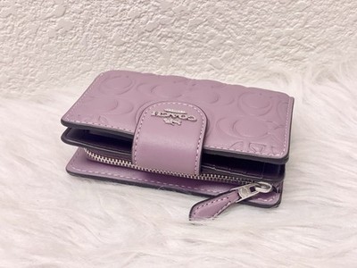 NWT COACH CZ341 Medium Corner Zip Wallet in Signature Leather