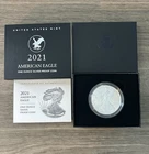 2021 S American Silver Eagle Dollar Type 2 Proof Coin w/ Box & COA