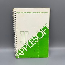 Vintage AppleSoft Basic Programming Reference Manual Spiral Bound Book
