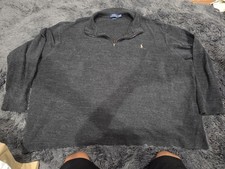 Polo Ralph Lauren Men's Estate-Rib Quarter-Zip Pullover 4xb Gray