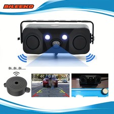 3in1 170  Car Visual Reversing Rear View Camera with Backup Radar Parking Sensor