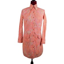 Vintage Shift Inernational of Miami 60's/70's Small Paisley Reto Shift Dress D32