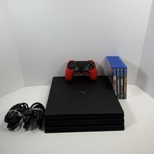 Sony PS4 PlayStation 4 Pro 1TB Console Bundle  + Games & Controller - RESTORED