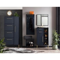 Flur MöBel Spiegel Paneel Highboard WüRfel Schuhschrank Kommode In Blau