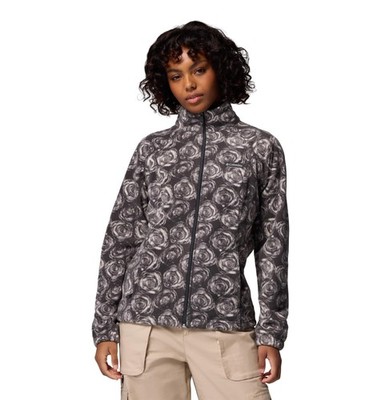 Columbia Benton Springs Printed Full Zip Fleece Jacket, Women's, Shark Rose