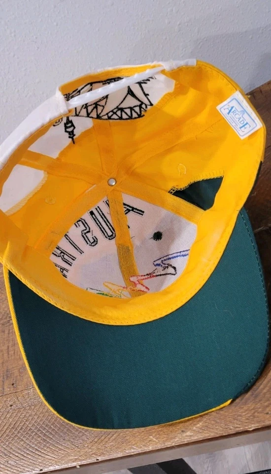 De colección Y2K 2000 Sydney Juegos Olímpicos de Verano Equipo Oficial Australia Correa Gorra Sombrero Foto 3 de 4