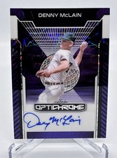 2025 Leaf Optichrome Baseball Denny McLain Tigers Purple Auto 1/1