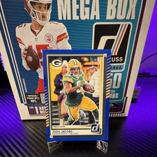 2025 Panini Donruss Press Proof Blue Josh Jacobs #179 Green Bay Packers NFL Card