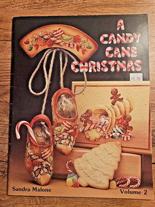 Decorative Tole Hand painting Pattern Book A CANDY CANE CHRISTMAS