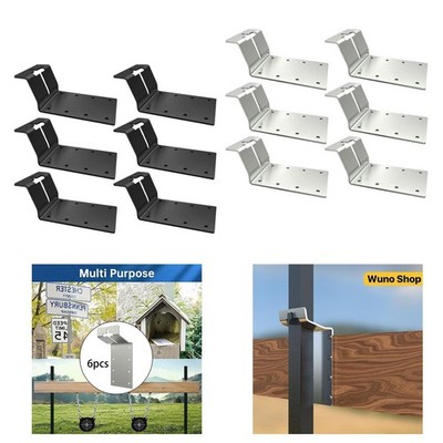 6Pcs T Post Halterung Silber Metall Heavy Duty für Zaun Zeichen Vogelhaus