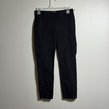 Everlane Women's Black Side Zip High Rise The Work Ankle Dress Pants size 4.