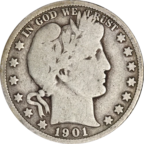 1901-O Barber Half Dollar — photo from another recent sale