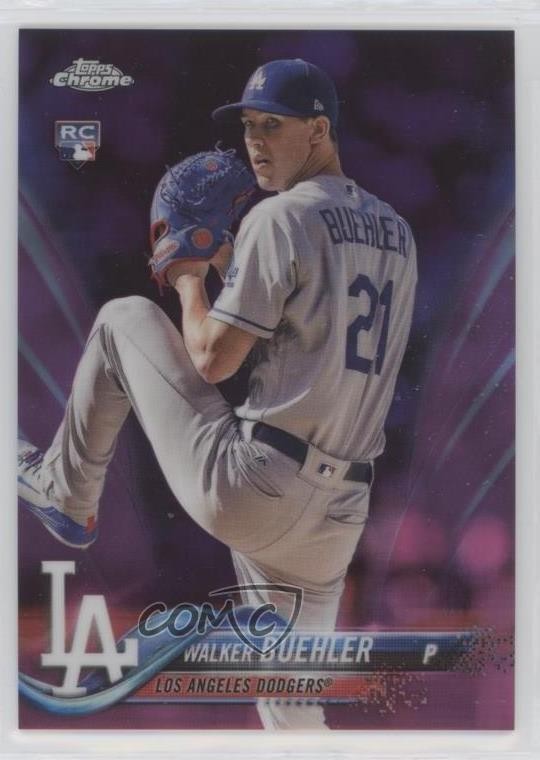 2018 Topps Chrome Update Target Exclusive Pink Refractor Walker Buehler 0c4