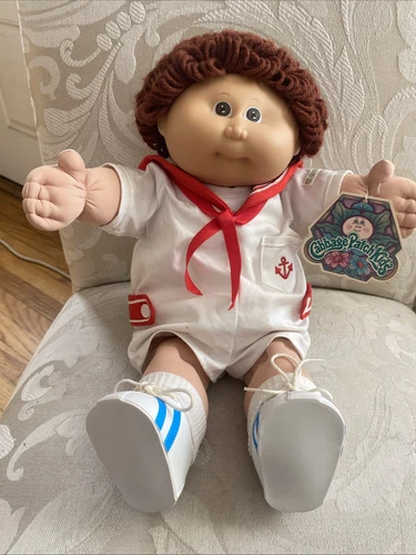 Vintage Cabbage Patch 1984 White Boy Doll w Sailor Outfit, Rare