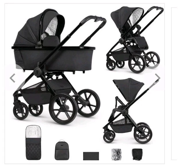 Venicci Edge 2in1 Pram System In Black Raven