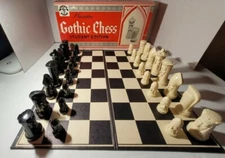 Vintage 1968 Peter Ganine Chess Set Gothic Student Edition Complete! Rare 