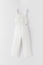 Zara Kids Girl TEXTURED CUT OUT JUMPSUIT 1315/355 Sz 8