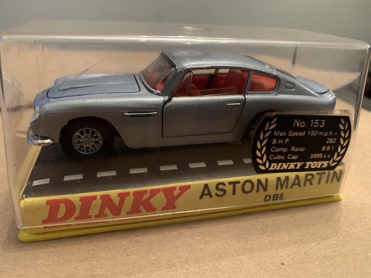 RARE ORIGINAL DINKY 153 ASTON MARTIN DB6 WITH ORIGINAL BOX