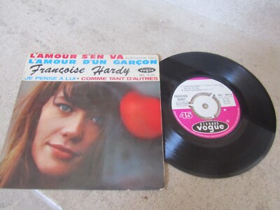 Ep Françoise Hardy - L'amour S'en Va (Zentrier und Zunge) 1963