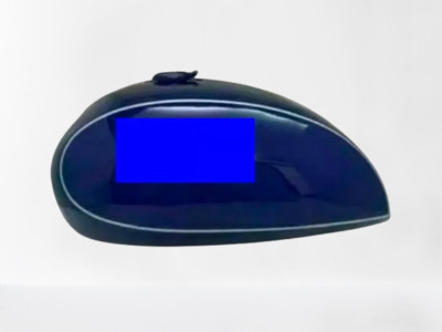 PASSEND FÜR NORTON COMMANDO INTERSTATE BLAU LACKIERTER STAHL GAS KRAFTSTOFF B...