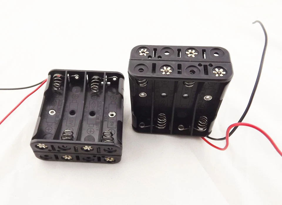 1pc 8x AAA Size LR03 Cell Battery Batteries Holder Box Case 12V With Wire Lead - Image 3 of 4
