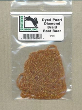 Dyed pearl diamond braid - root beer     DP320