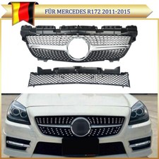 Diamant Style Grill Kühlergrill passt für Mercedes R172 200 350 11 Chrom+Schwarz Diamant Style Grill Kühlergrill passt für Mercedes R172 200 350 11 Chrom+Schwarz