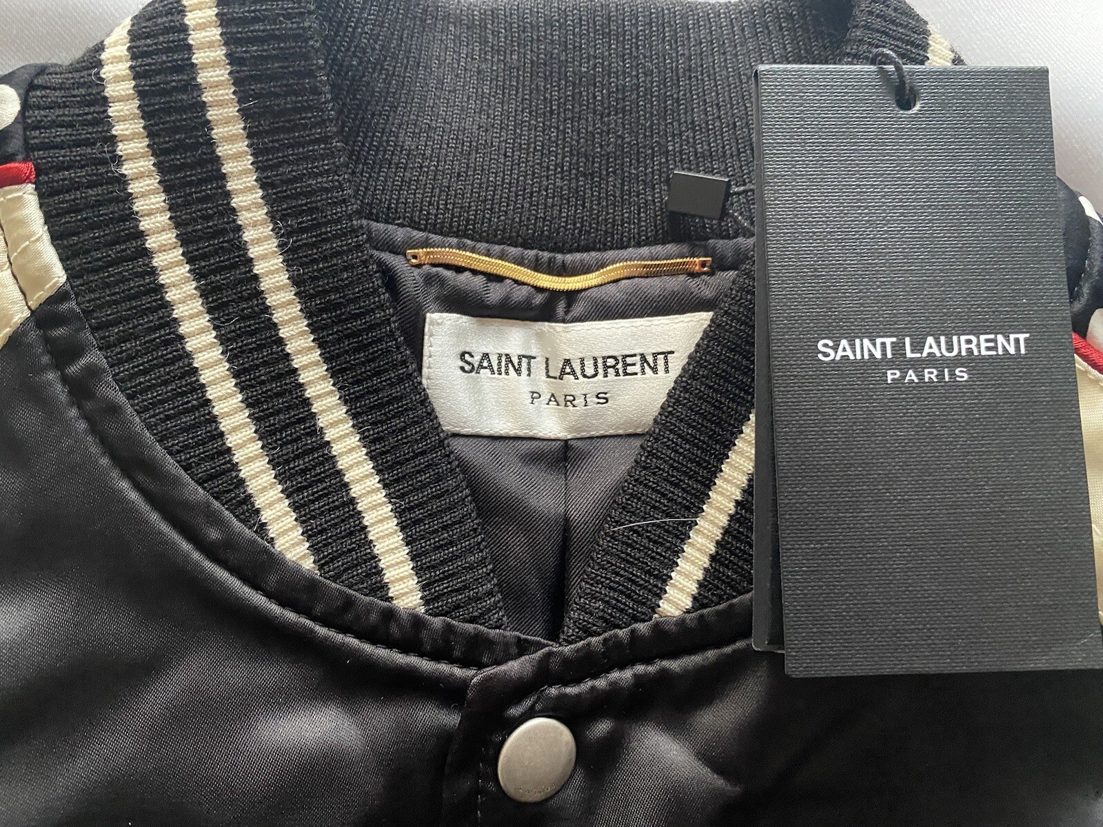 Giacca bomber Saint Laurent Teddy FR 36 UK8 £2130 nuova
