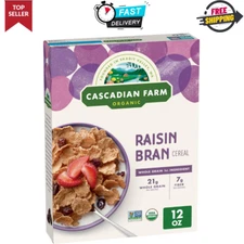 Cascadian Farm Organic Raisin Bran Cereal - 12 oz FREE SHIPPING!!