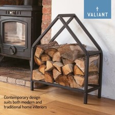 Valiant Scaffale Portaoggetti in Legno da Caminetto - 65 cm x 56 cm x 22 cm