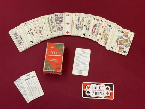 Ancien Jeu De Cartes D'aluette - Dos écossais, Coins Cassés Et Pliés (très Vieux)