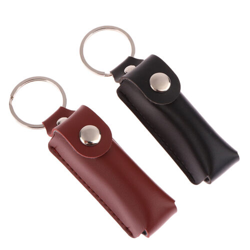 USB Case Protective Bag Portable Pocket Leather Key Ring For Usb Flash Drive - Foto 1 di 14