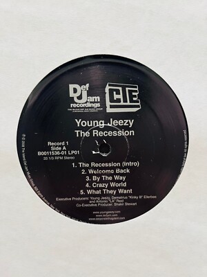 YOUNG JEEZY THE RECESSI レコード LP 12インチ Young Jeezy The Recession LP 12