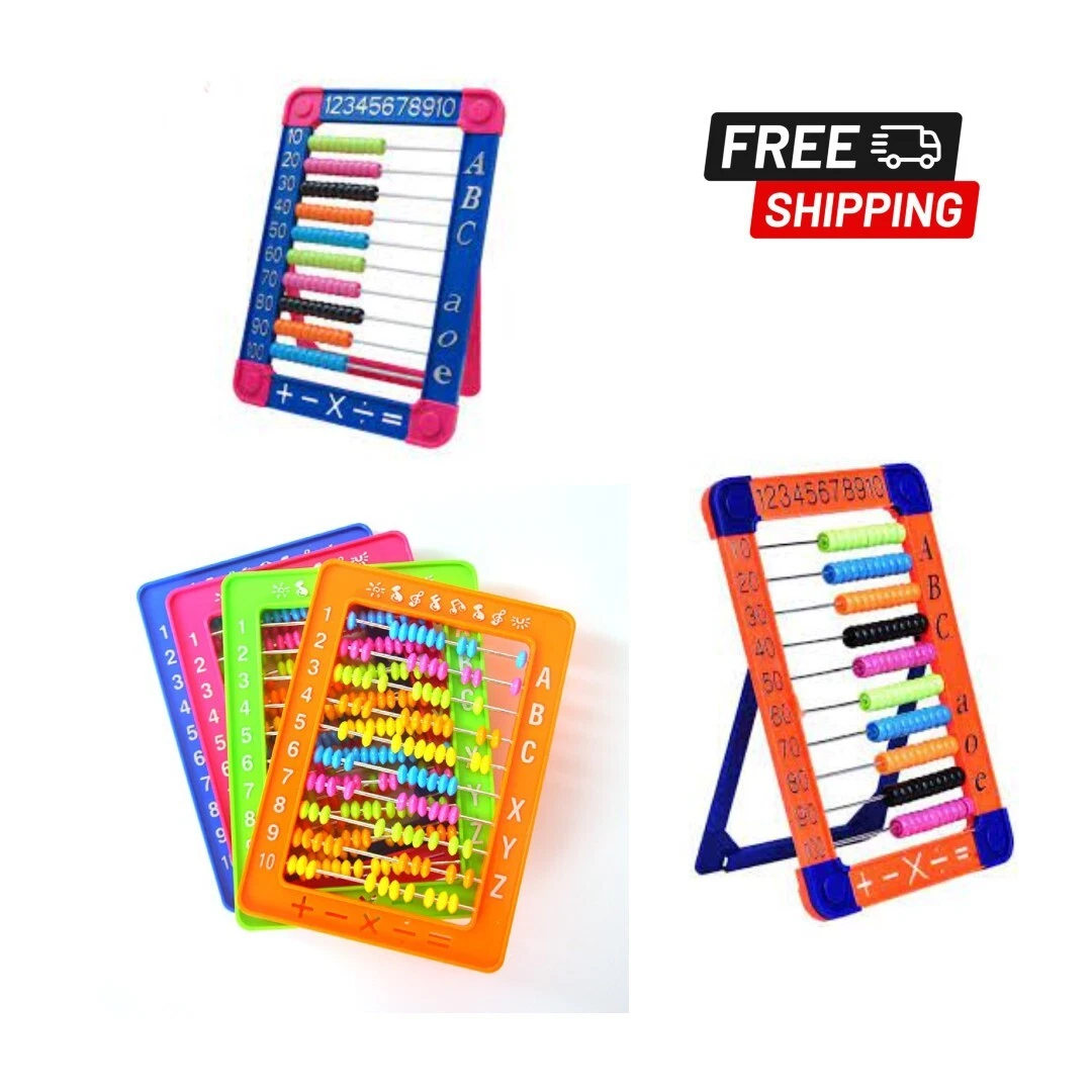 Tarjetas De Aprendizaje Matemático Con Tabla De Madera – Juguete Educativo Para Niños De 1 A 6 Años – Sumas, Restas, Multiplicación Y División
