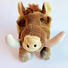 Ganz Webkinz Warthog 12" Stuffed Animal Plush Wild Pig Brown Tan Pumba collectib