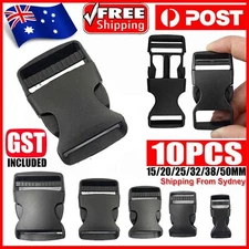 Buckles Side Quick Release Clip Cord Strap Fastener Webbing Plastic Backpack Bag