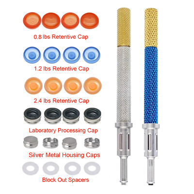 Universal Implant Retention Caps Set Insertion Extraction Remove Core Tool
