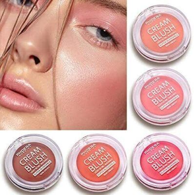 PHOERA  Creme Face Rouge Natural Blendable Rouge Schweißresistent Nicht Fettig