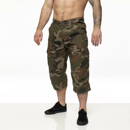 Mens Shorts Army Work Cargo Combat 3/4 