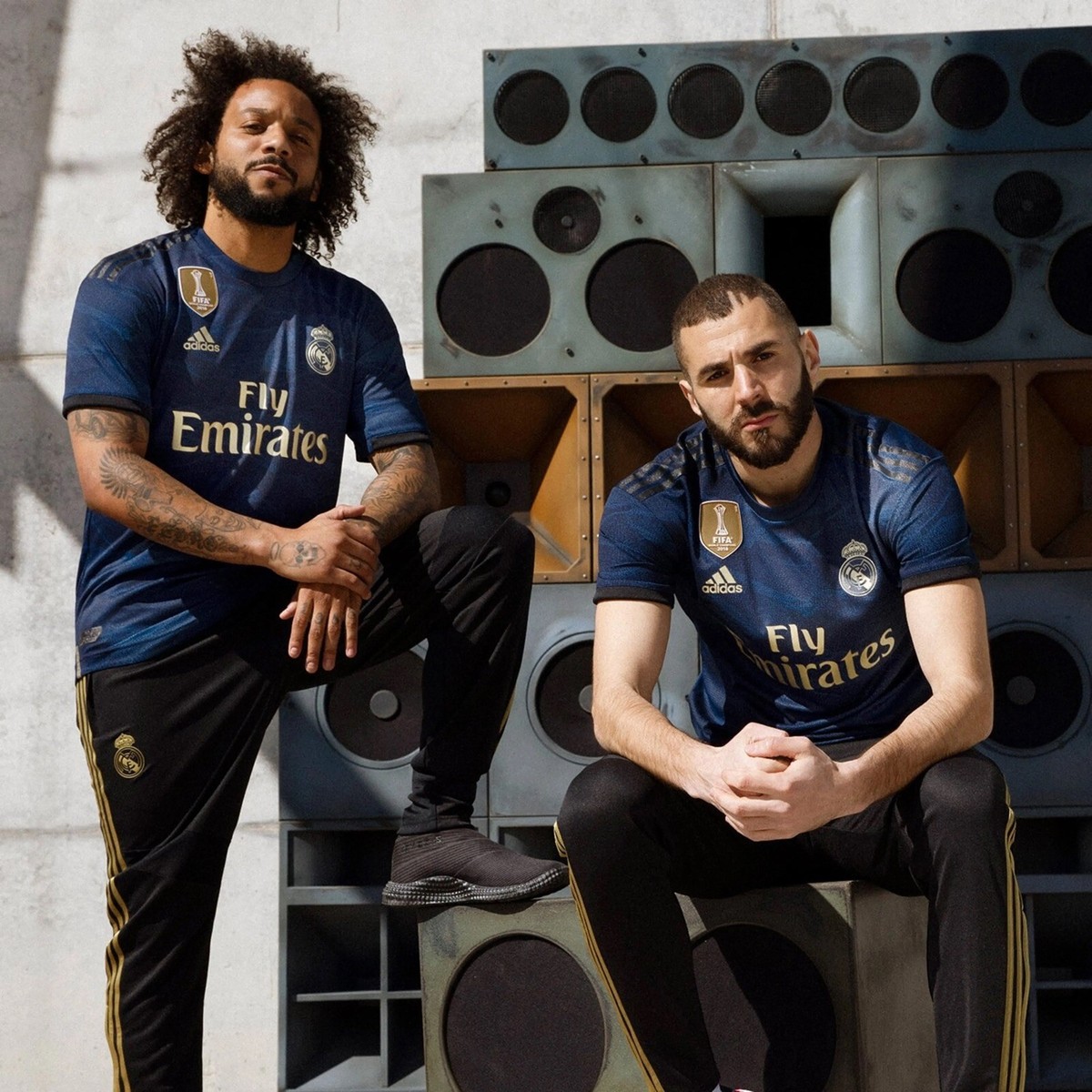 Real Madrid Blue And Gold Jersey 2019/20 Away Jersey Size Men XL Karim  Benzema | eBay