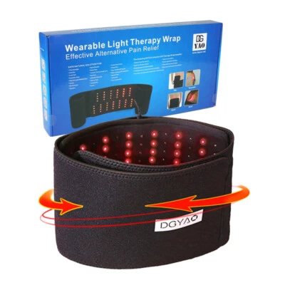 DGYAO 660nm Red Light&880nm Near Infrared Light Therapy Pad For Back Pain Relief