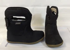 BOGS INFANT SOLID Black WINTER BOOTS US 6 Great! (173/5)