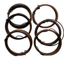 6 Coils Rolls 14 Gauge Primitive Rusty Tin Wire 90 ft Total Crafts Strong Sturdy