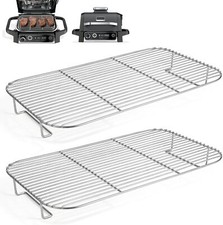 2Pcs Stainless Steel Rack Set for Ninja Woodfire Outdoor Grill and Smoker, Grill