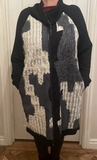 Save The Queen Blazer Jacket Coat Wearable Art Avantgarde Textured Lagenlook Xl