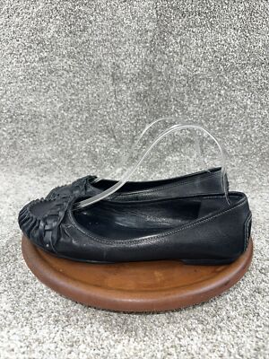 ECCO DANISH DESIGN BLACK BALLET FLATS size 39 ( 8.5 )