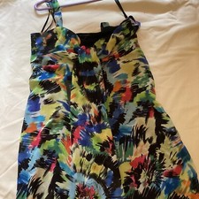 New unused Multicoloured David Emmanuel dress size 16, ideal evening wear, Lined