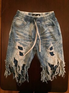 jean pull on shorts